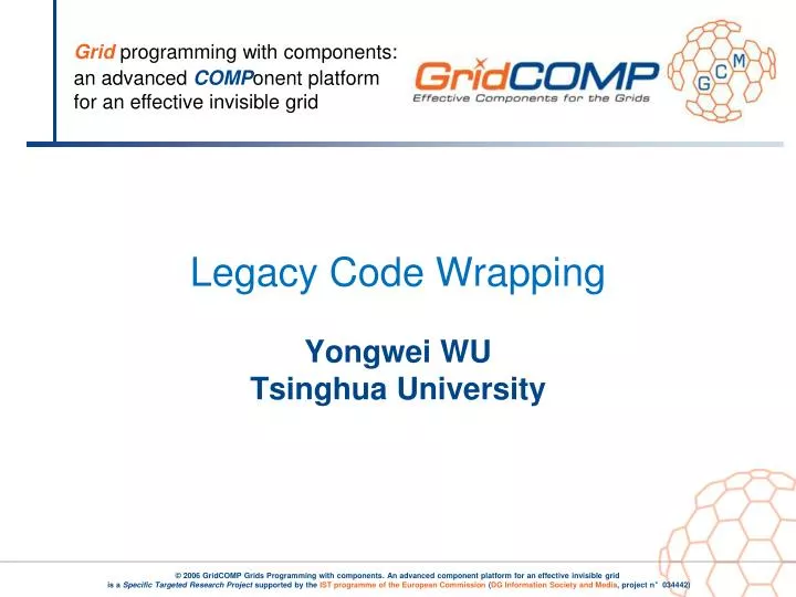 legacy code wrapping yongwei wu tsinghua university