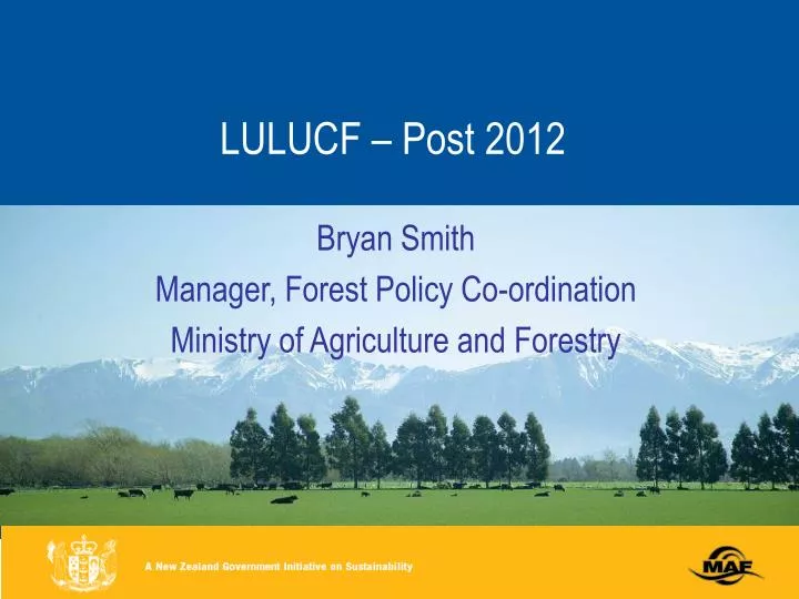 lulucf post 2012