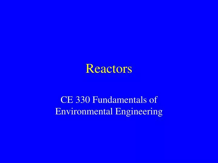 reactors