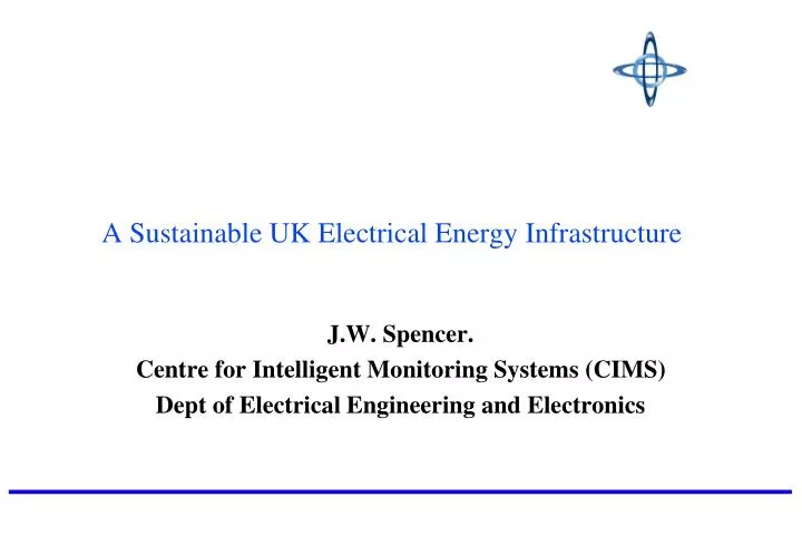 a sustainable uk electrical energy infrastructure