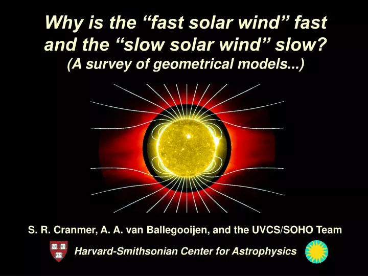 why is the fast solar wind fast and the slow solar wind slow a survey of geometrical models