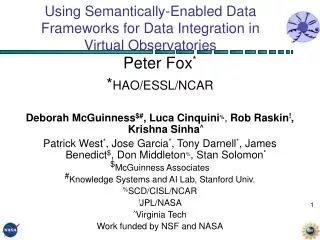 Using Semantically-Enabled Data Frameworks for Data Integration in Virtual Observatories