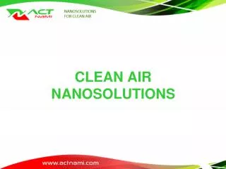 CLEAN AIR NANOSOLUTIONS