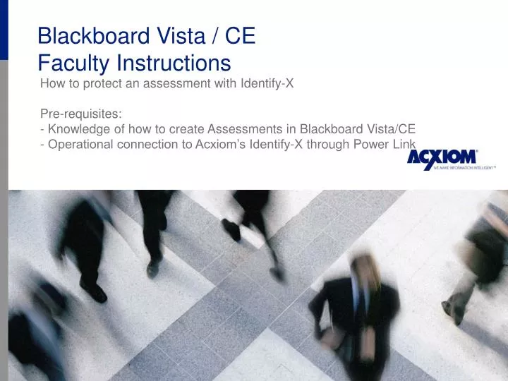 blackboard vista ce faculty instructions