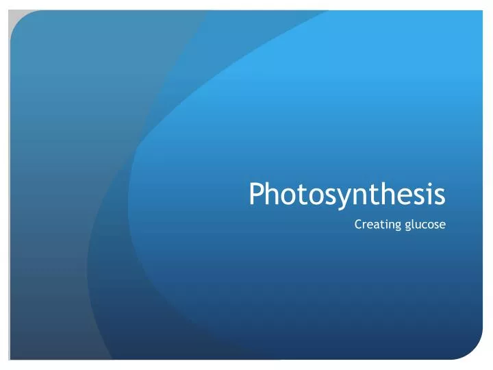 photosynthesis