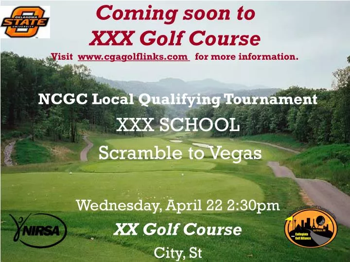 coming soon to xxx golf course visit www cgagolflinks com for more information