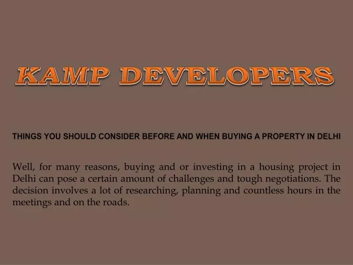 things you should consider before and when buying a property in delhi