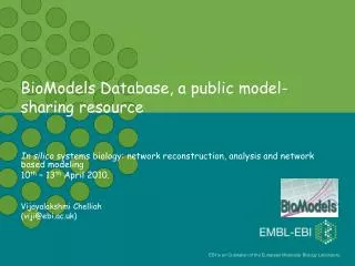 BioModels Database, a public model-sharing resource