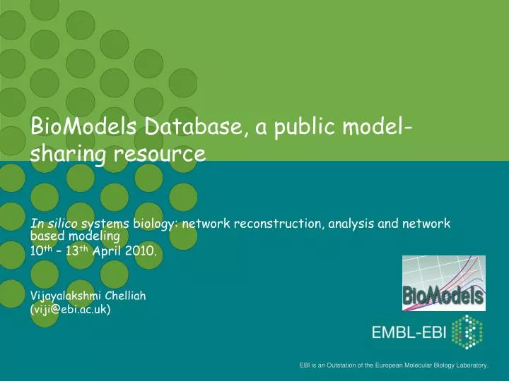 biomodels database a public model sharing resource