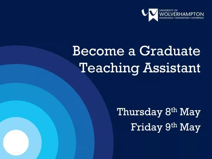 become a graduate teaching assistant