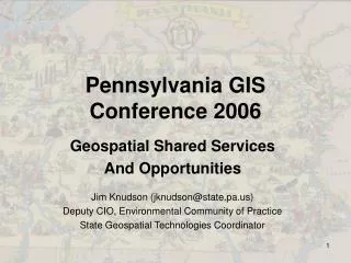 Pennsylvania GIS Conference 2006