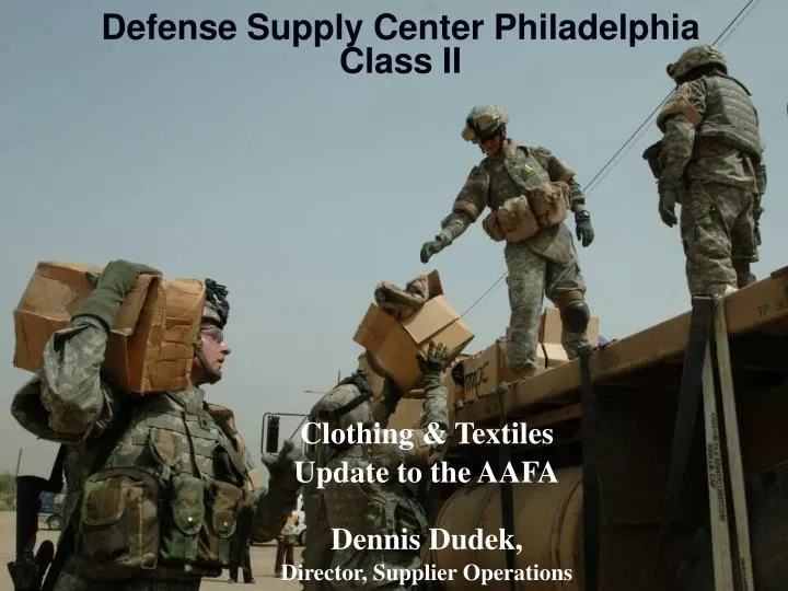 clothing textiles update to the aafa dennis dudek director supplier operations