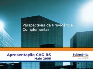 apresenta o cvg rs maio 2005