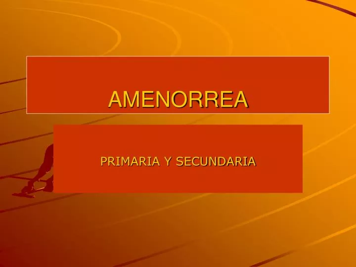 amenorrea