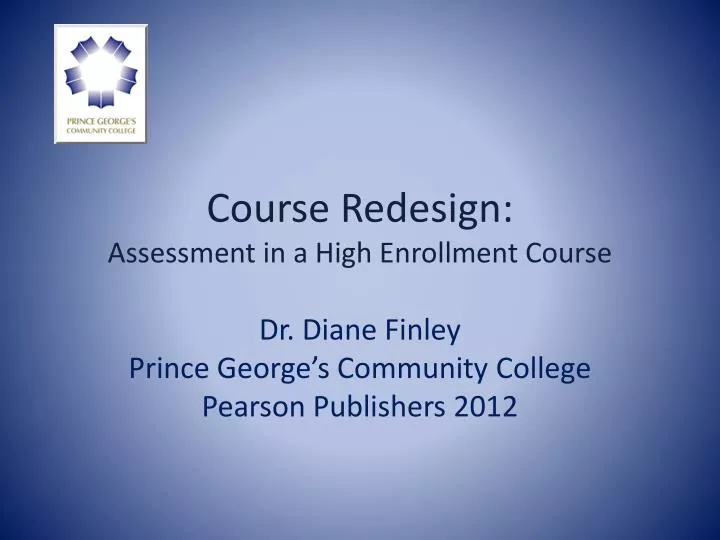 course redesign assessment in a high enrollment course