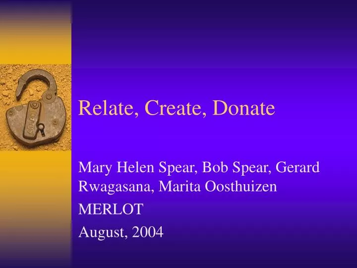 relate create donate