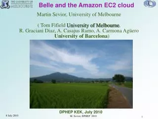 Belle and the Amazon EC2 cloud