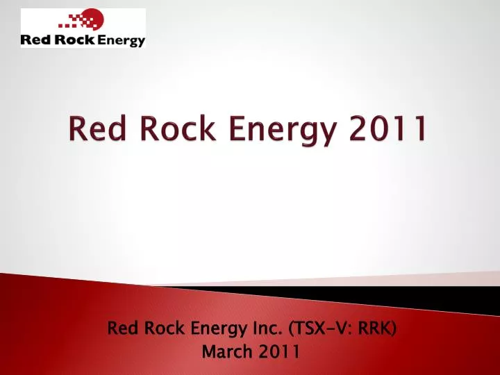 red rock energy 2011