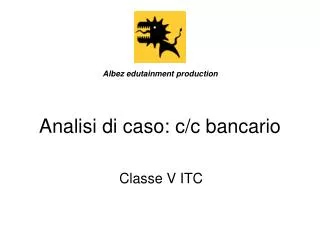 analisi di caso c c bancario