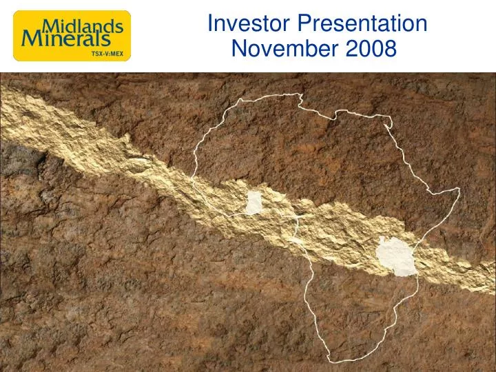 investor presentation november 2008