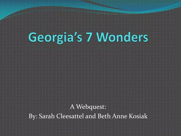 georgia s 7 wonders