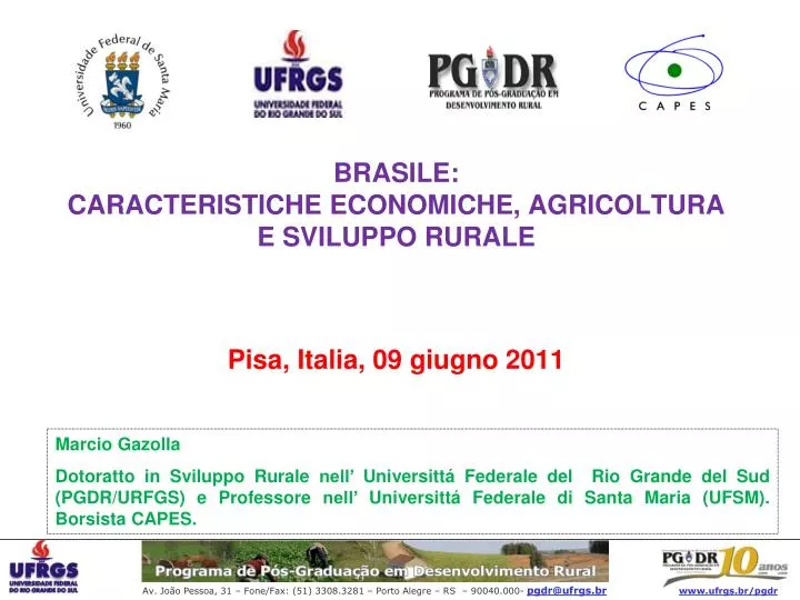 brasile caracteristiche economiche agricoltura e sviluppo rurale pisa italia 09 giugno 2011
