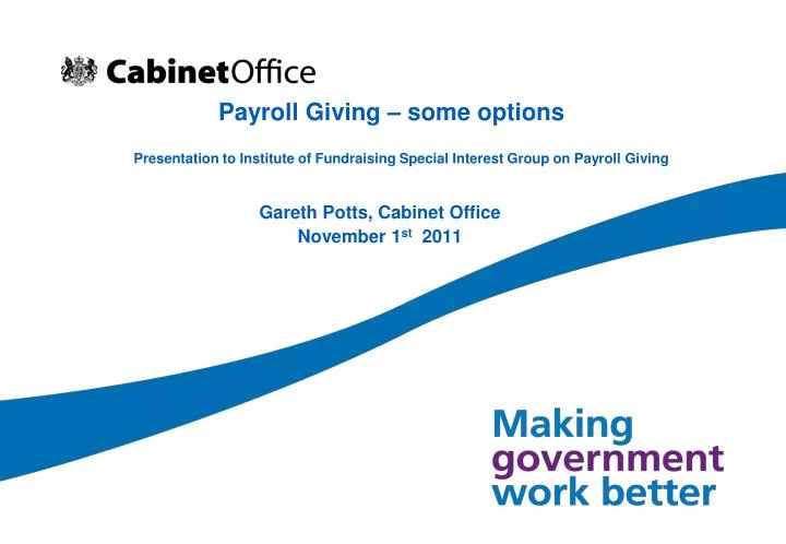 payroll giving some options