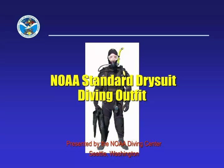 noaa standard drysuit diving outfit