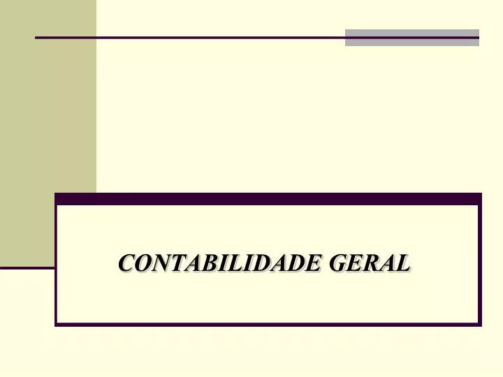 contabilidade geral