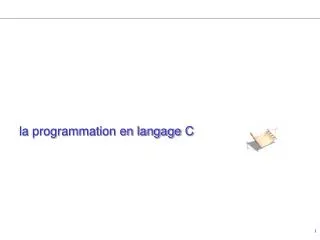la programmation en langage c