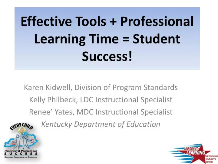 effective tools professional learning time student success