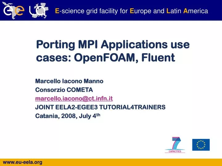 porting mpi applications use cases openfoam fluent