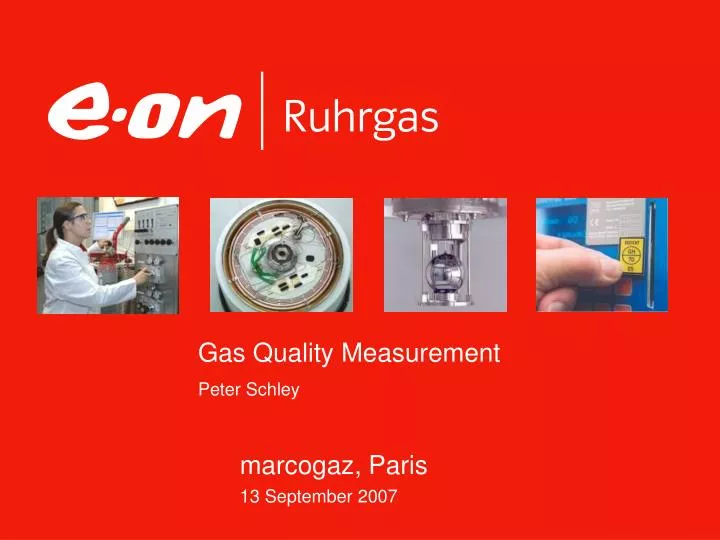 gas quality measurement peter schley