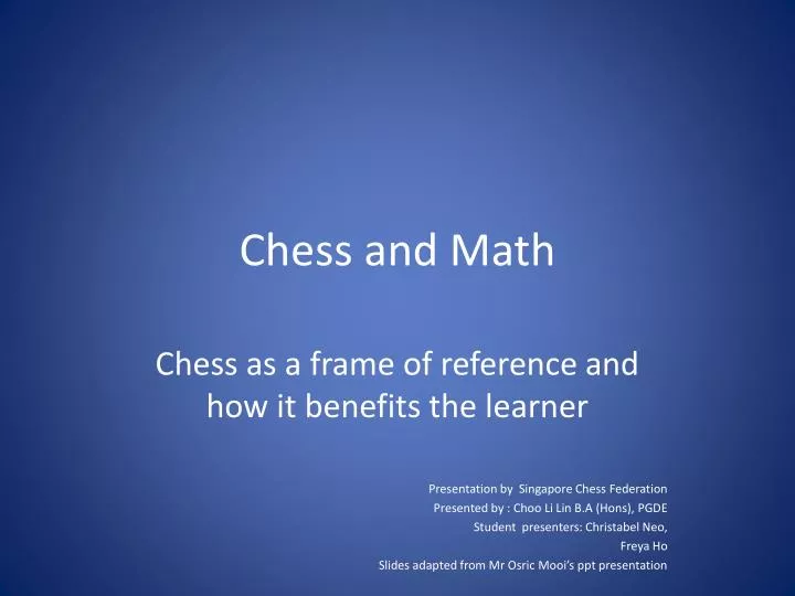 chess and math