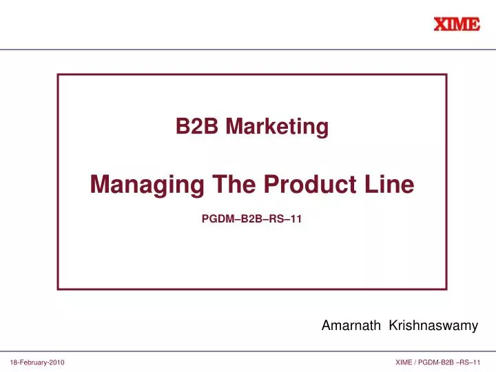 b2b marketing managing the product line pgdm b2b rs 11