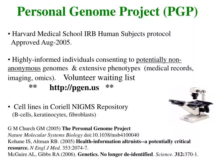 personal genome project pgp