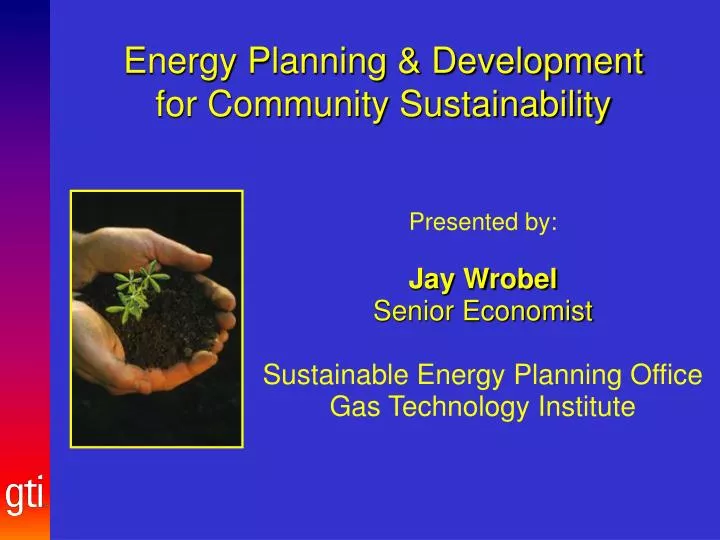 energy planning development for community sustainability