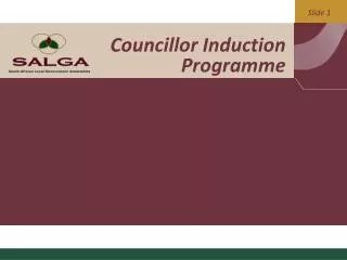 Councillor Induction Programme