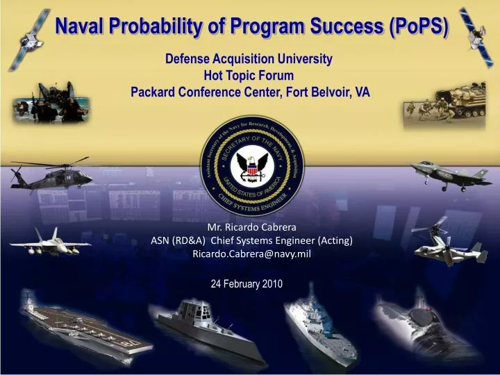 naval probability of program success pops
