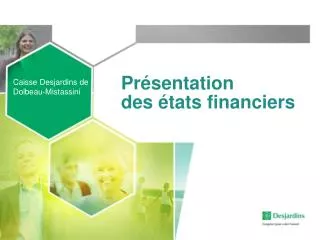 pr sentation des tats financiers