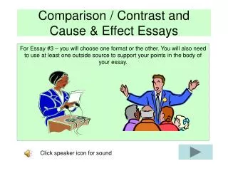 Comparison / Contrast and Cause &amp; Effect Essays