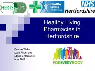 Healthy Living Pharmacies in Hertfordshire