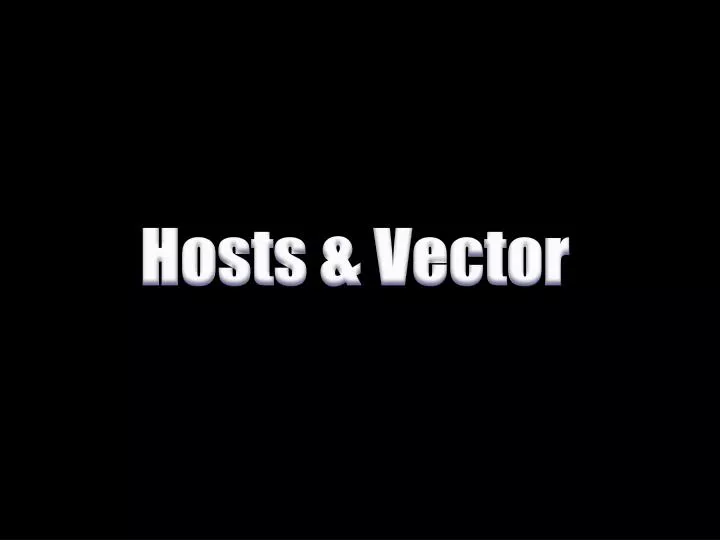 hosts vector