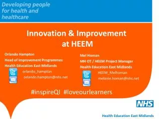 Innovation &amp; Improvement at HEEM