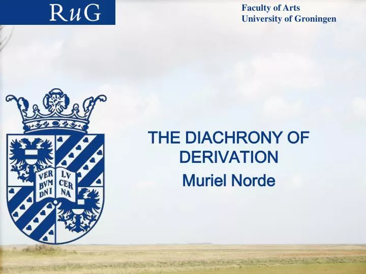 the diachrony of derivation muriel norde