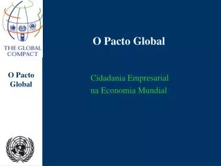 o pacto global