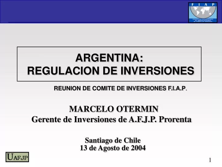 argentina regulacion de inversiones