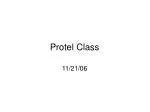 Protel Class - slide 1