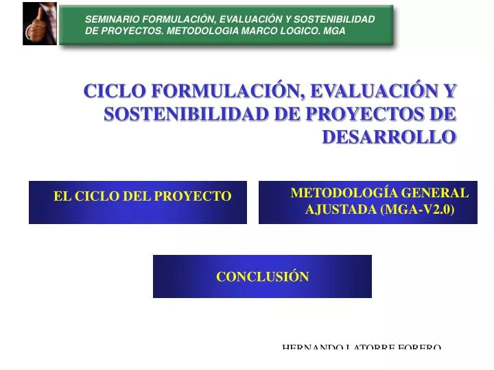 ciclo formulaci n evaluaci n y sostenibilidad de proyectos de desarrollo