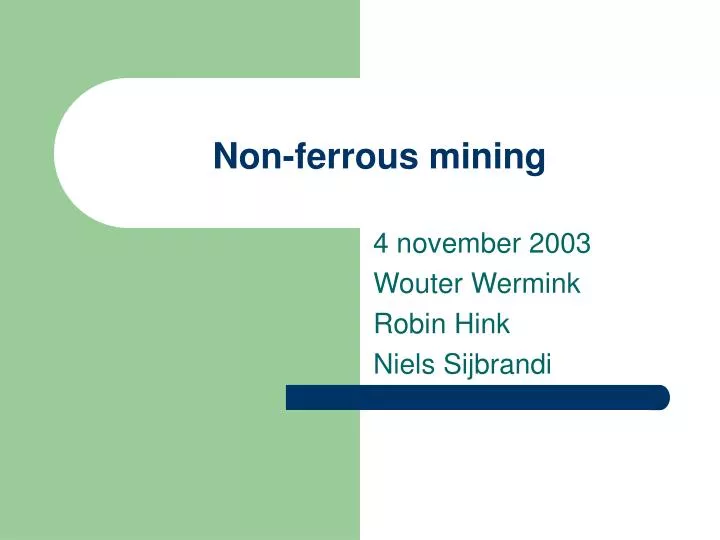 non ferrous mining
